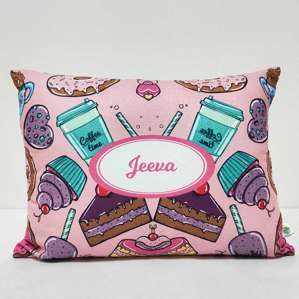 Personalized Cup Cake Printed Kids Pillow